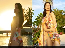 All The Colours Of The Rainbow Land Right On Elli AvrRam's Printed Swimsuit All The Colours Of The Rainbow Land Right On Elli AvrRam's Printed Swimsuit