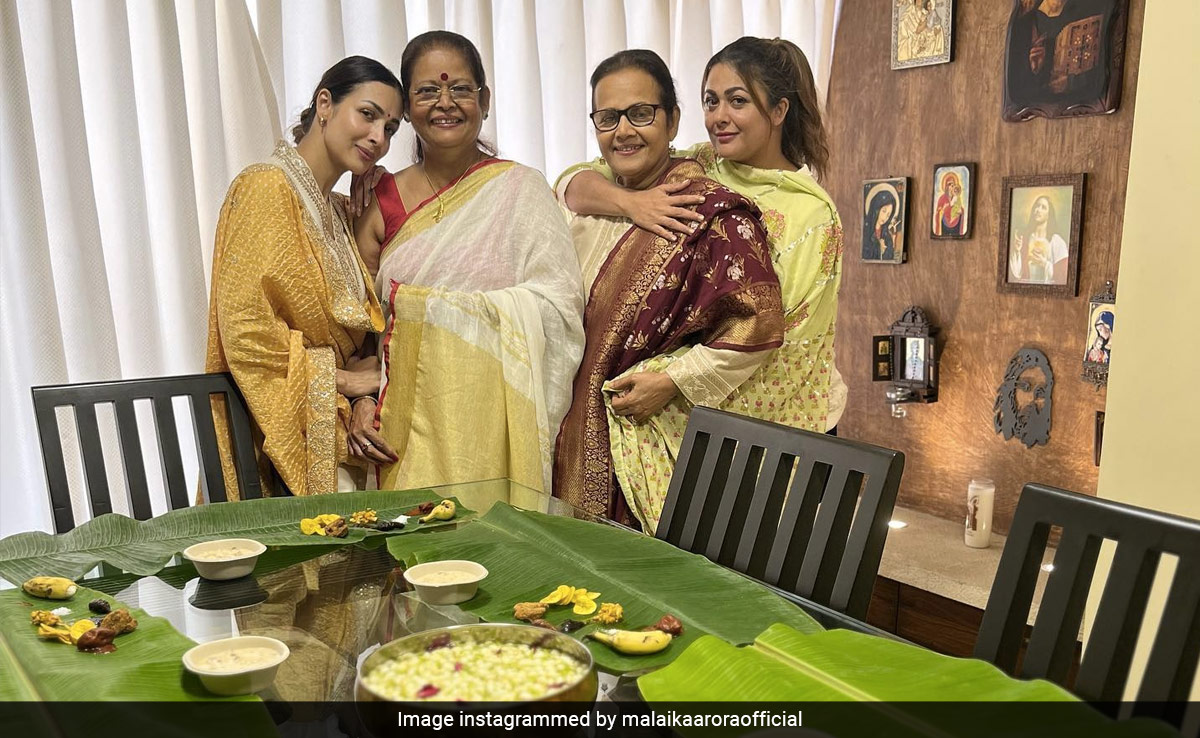 केले के पत्ते पर सध्या, मम्मी-पापा का प्यार, मलाइका अरोड़ा ने फैमिली के साथ यूं सेलिब्रेट किया ओणम