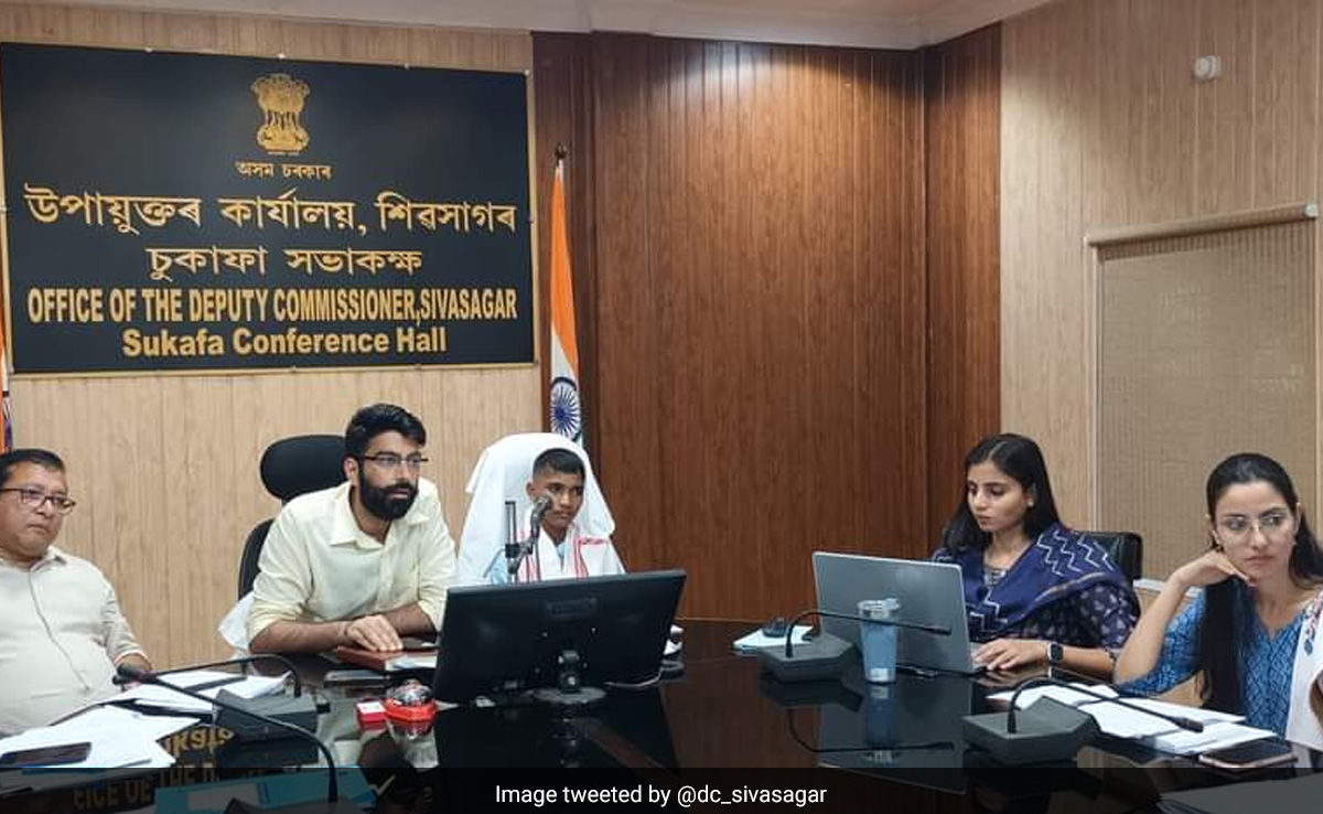 Class 10 Student Becomes Assam's Sivasagar District Commissioner For A Day