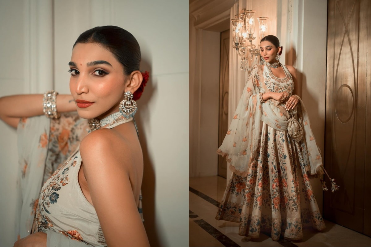Couture Week 2023: Juhi Godambe Jain Shines in Exquisite Anarkali at Ritu Kumar Fashion Show