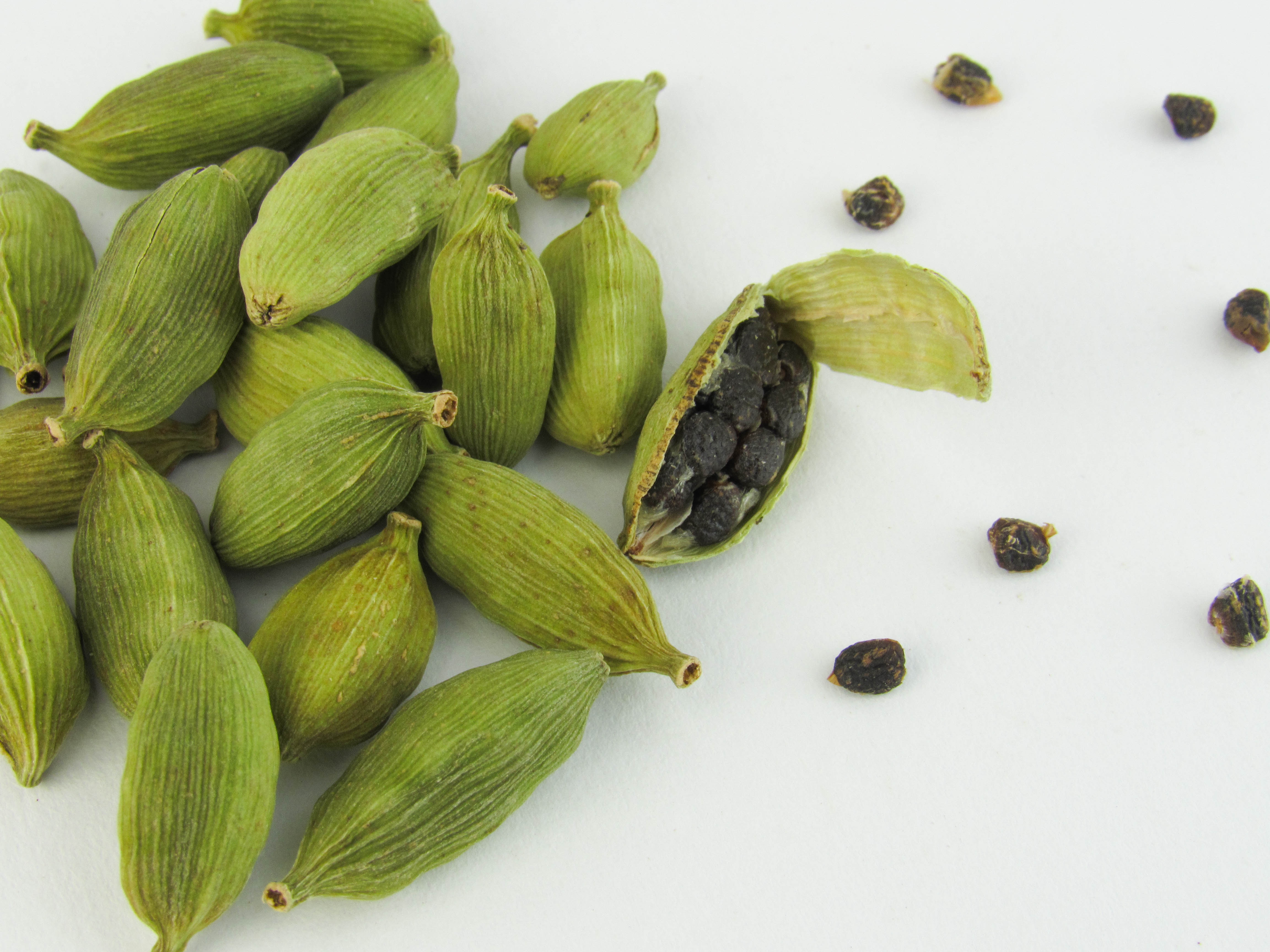 Crush a few cardamom pods, boil them with water, and steep to make cardamon tea