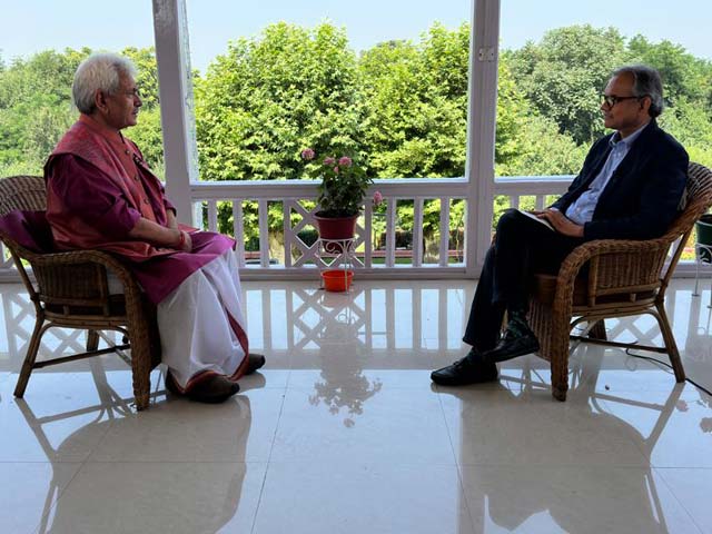 Watch: Jammu and Kashmir Lieutenant Governor Manoj Sinha In Conversation With NDTV's Sanjay Pugalia