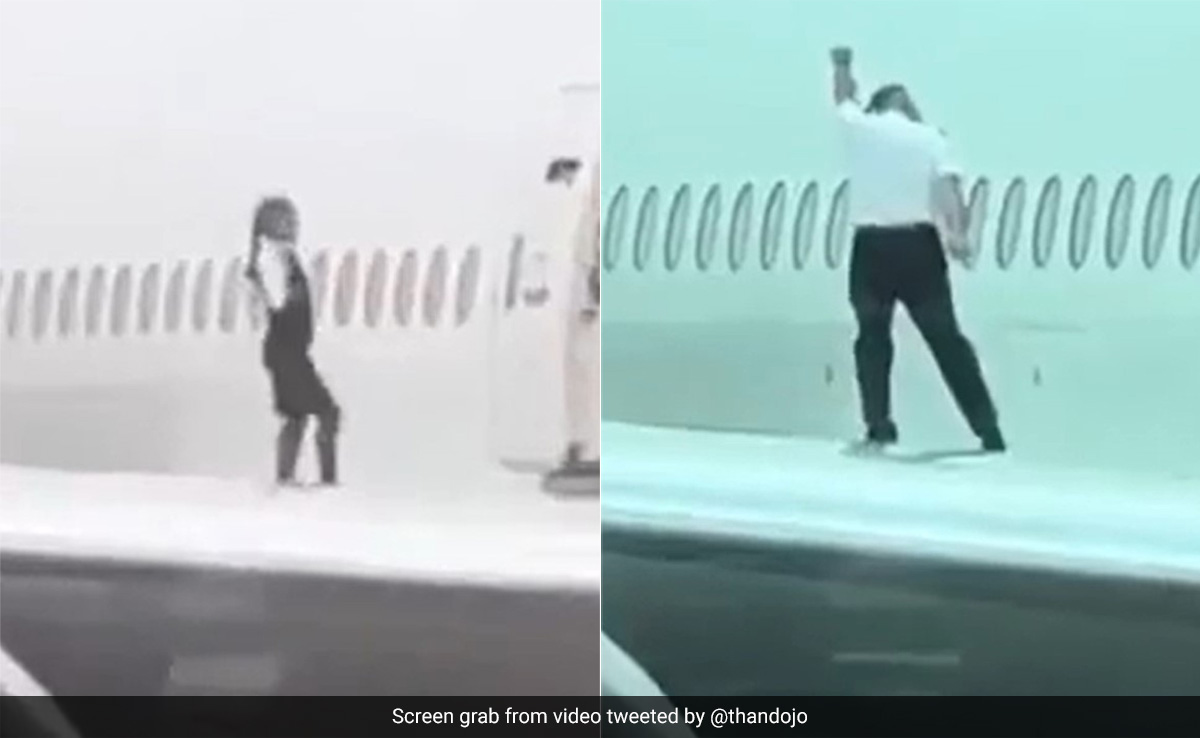 Cabin Crew Dance Atop Plane Wing, Dangerous Photo Stunt Goes Viral