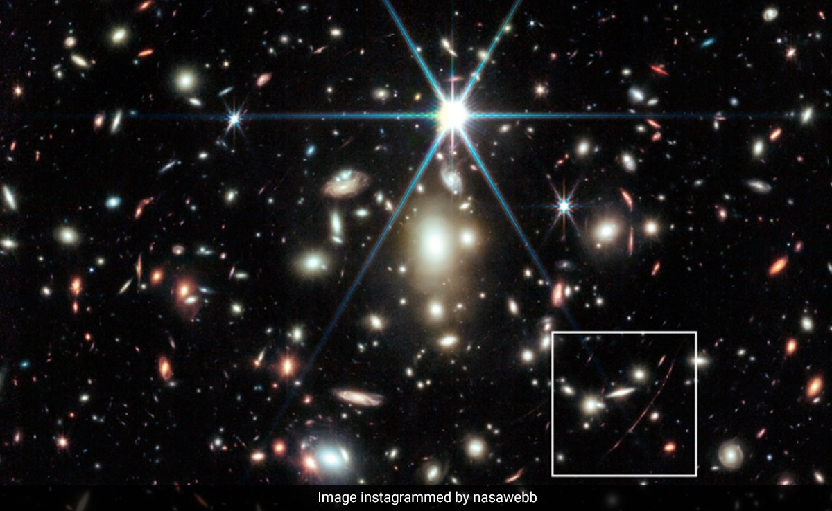 James Webb Captures Stunning Image Of Most Distant Star Ever Detected