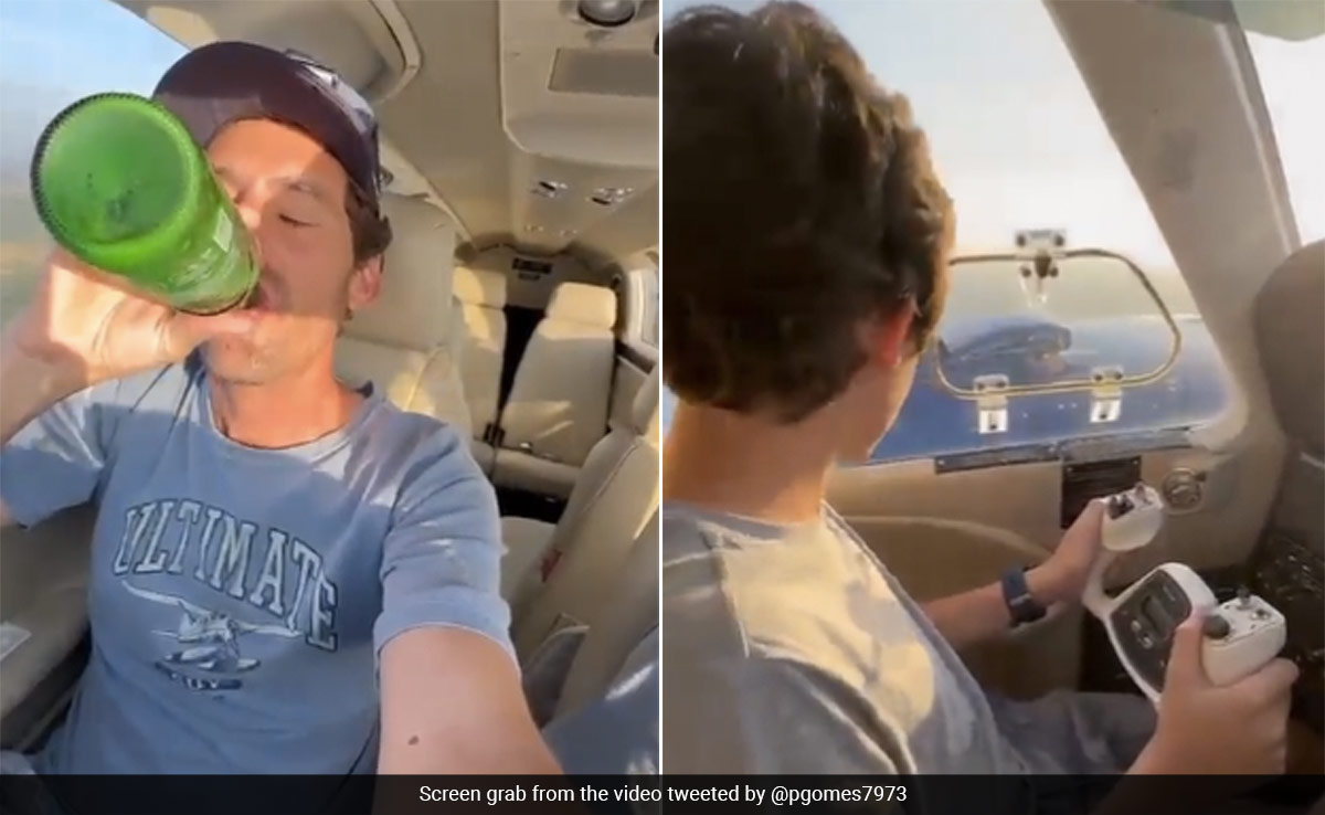 Shocking Video Shows Brazilian Man Drinking Beer While 11-Year-Old Son Flies Plane