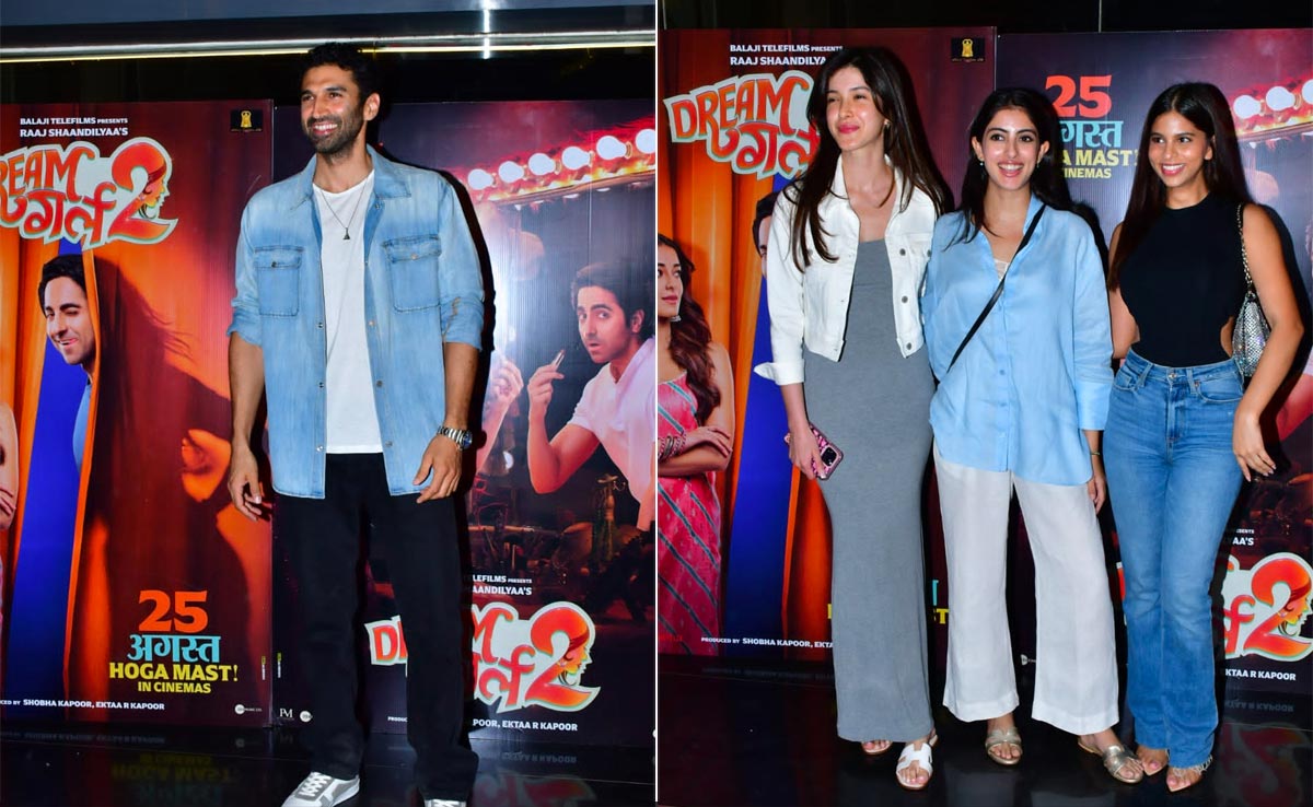 Ananya Panday's Cheer Squad At <i>Dream Girl 2</i> Screening: Friends And Aditya Roy Kapur's Family