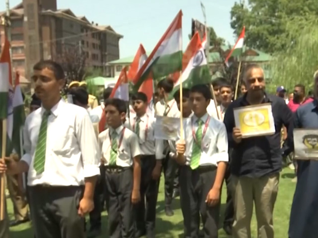 Watch 'Har Ghar Tiranga' Rally Organised In Srinagar