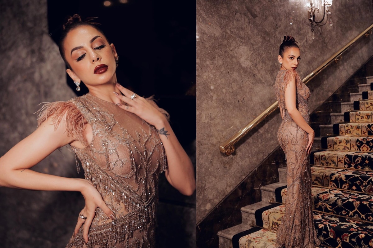 Couture Week 2023: Nitibha Kaul Makes Heads Turn in a Sleek Nude Gown Couture Week 2023: Nitibha Kaul Makes Heads Turn in a Sleek Nude Gown