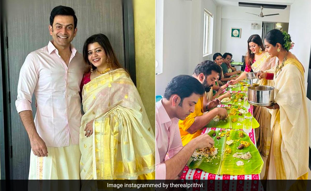 Onam 2023: Prithviraj Sukumaran, On "Forced Rest," Posts Pics With Wife Supriya