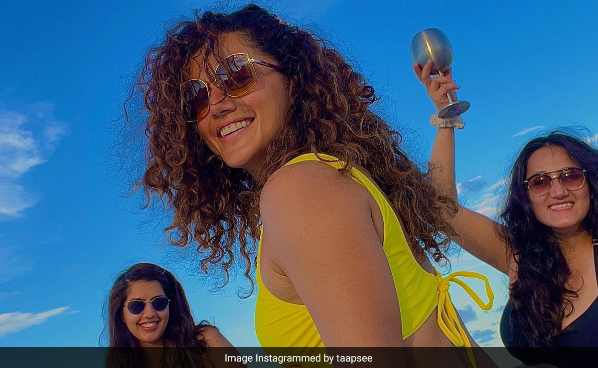 Throwback To The Time Taapsee Pannu Welcomed Summer On The Beach In A Yellow Swimsuit
