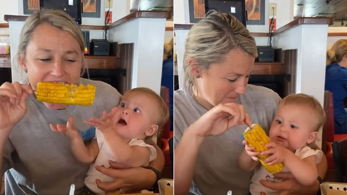 Adorable Video Of Baby Refusing To Share Corn Cob With Mother Clocks 28 Million Views