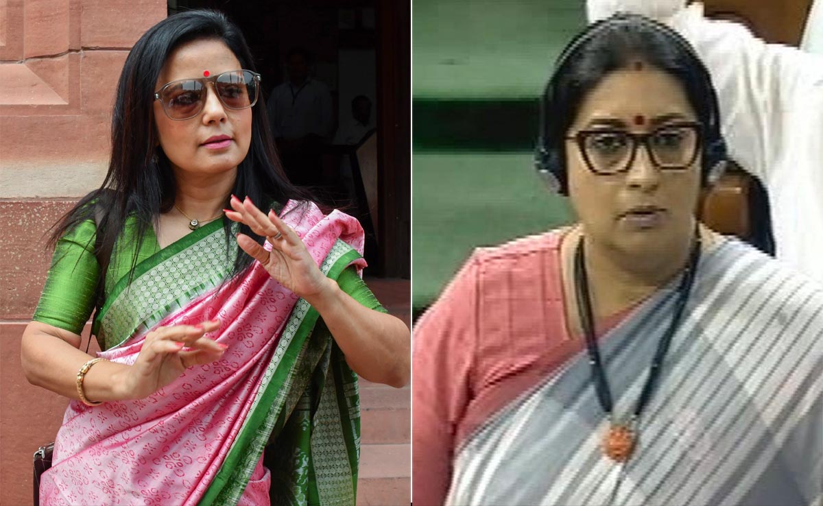 "What About Your MP?" Mahua Moitra Attacks Smriti Irani On 'Flying Kiss' Row