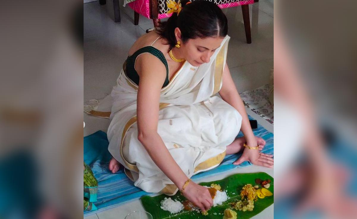 Please Do Not Disturb Rasika Dugal, Busy Eating Onam Food