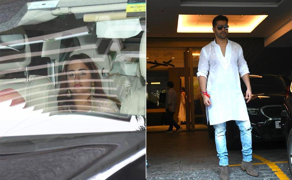 Varun Dhawan, Natasha Dalal And Others Spotted At Punit Malhotra's New House