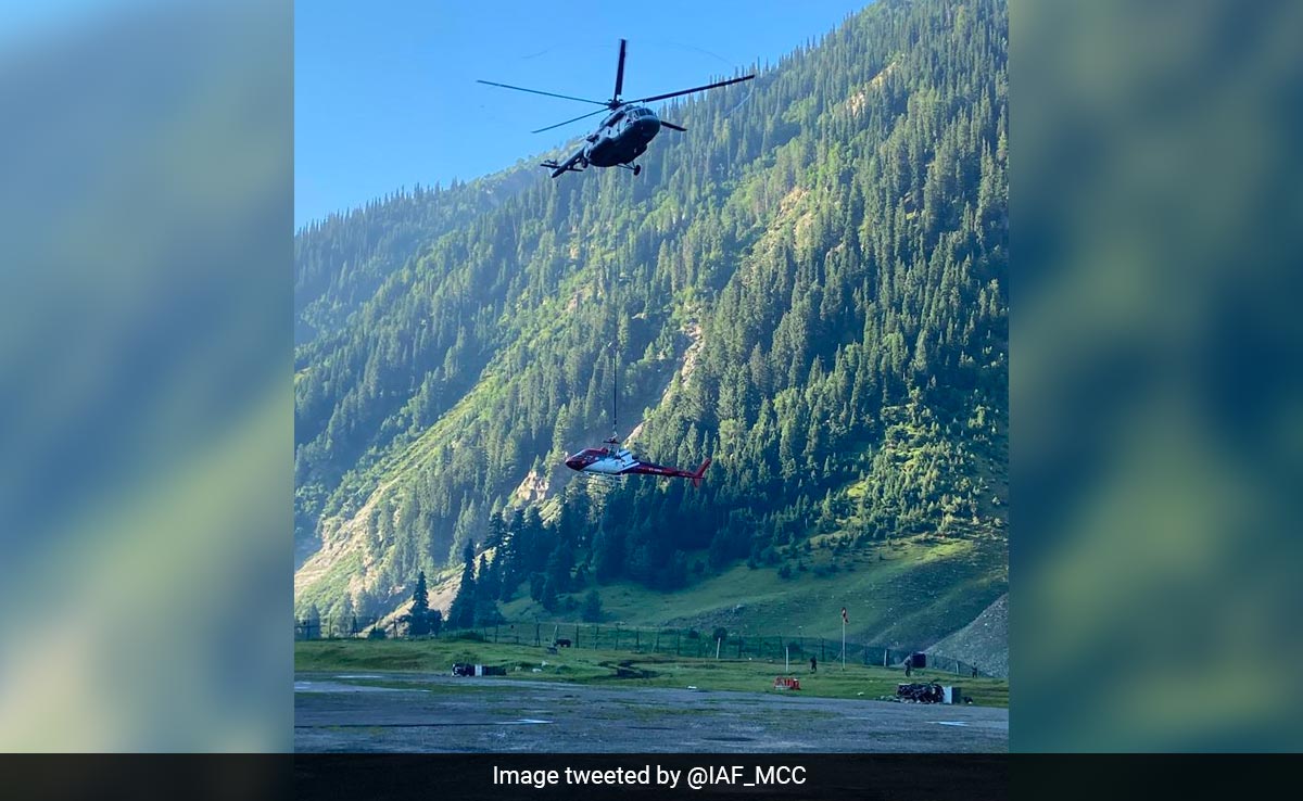 Watch: At 11,500 Feet, Air Force Chopper's Daring Op Near Amarnath Shrine