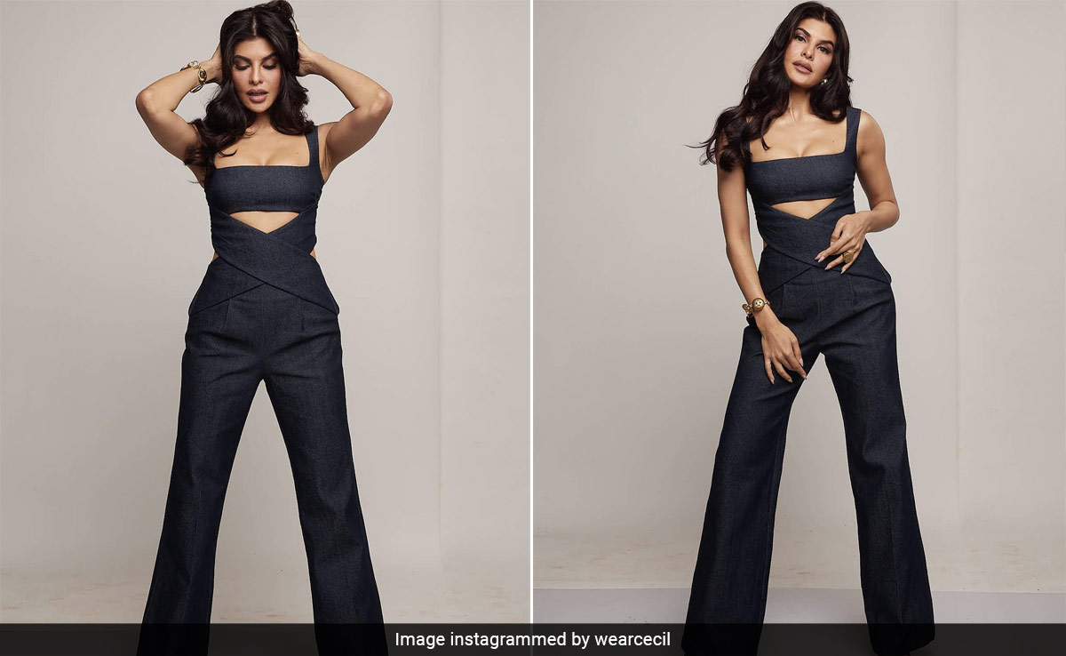 Jacqueliene Fernandez's Denim Jumpsuits Are Always Full Of Cutout Surprises