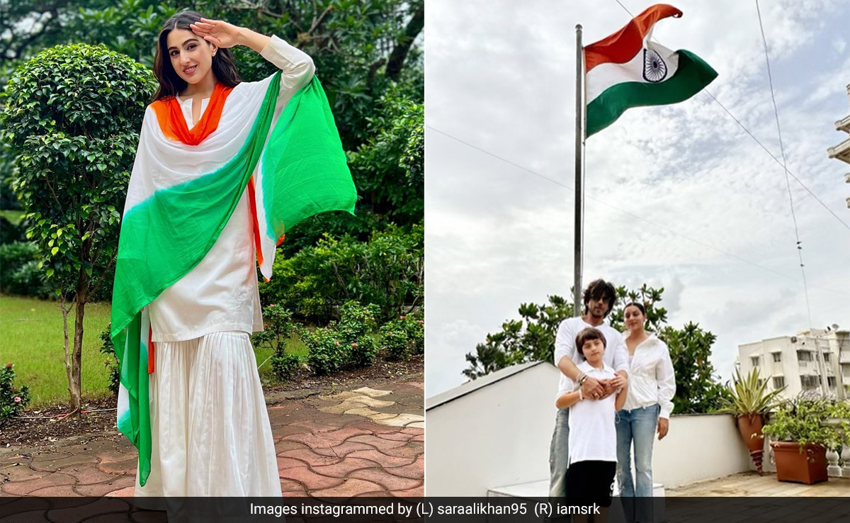 From Sara Ali Khan To Shah Rukh Khan, These Celebrities Stylishly Soaked In The Spirit Of Patriotism
