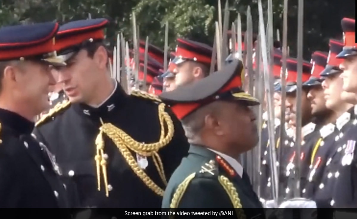 Indian Army Chief Reviews Commissioning Parade Of Officer Cadets In UK