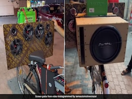 देसी जुगाड़ से तैयार चलता फिरता म्यूजिक सिस्टम, DJ वाले बाबू की साइकिल ने मचाई खलबली देसी जुगाड़ से तैयार चलता फिरता म्यूजिक सिस्टम, DJ वाले बाबू की साइकिल ने मचाई खलबली