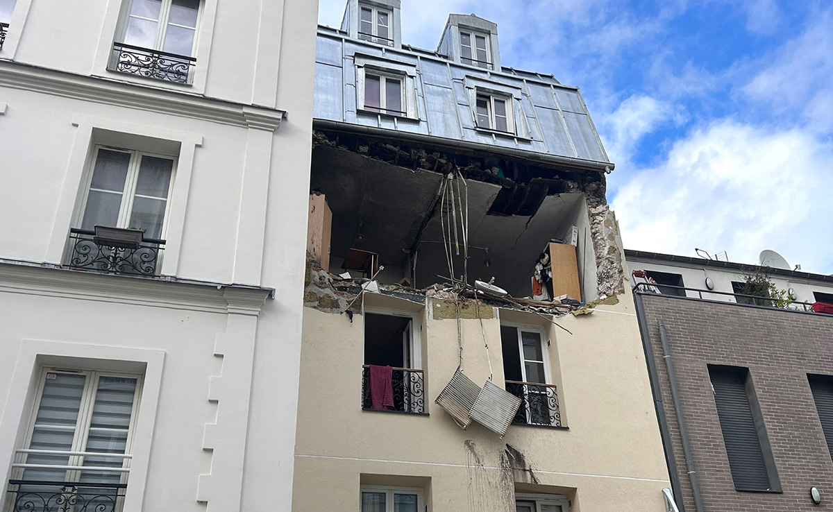 Five Injured In Paris Building Blast