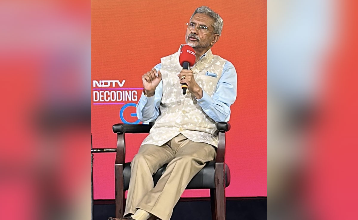 "If Supply Chains Disrupted, Whole World Suffers": S Jaishankar To NDTV