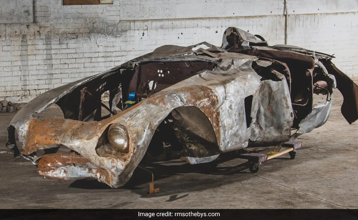 This Completely Destroyed And Burnt-Out Ferrari Has Been Sold For $1.8M