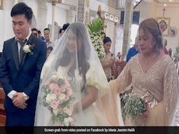 Watch: Bride Walks Down Flooded Aisle After Typhoon Doksuri In Philippines Watch: Bride Walks Down Flooded Aisle After Typhoon Doksuri In Philippines