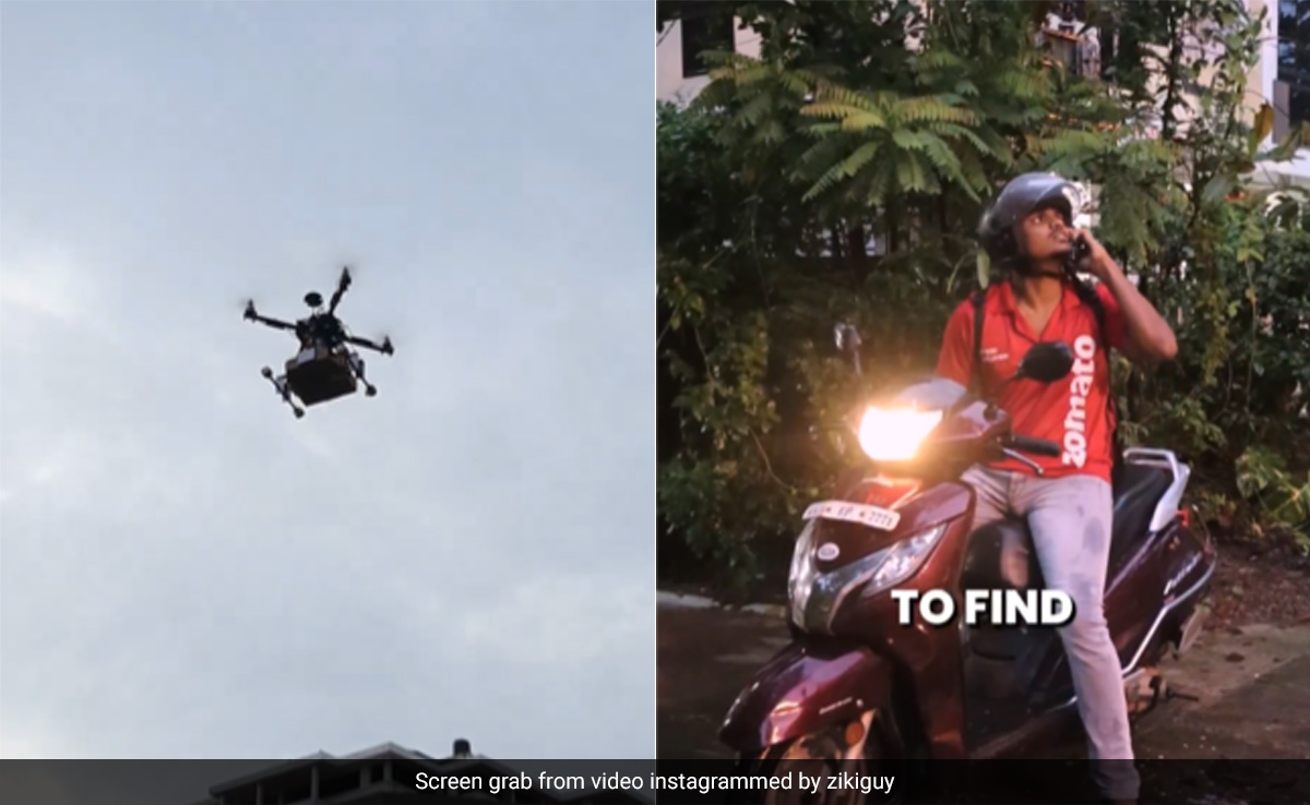 जोमैटो डिलीवरी बॉय ने Food Delivery के लिए खुद तैयार किया ड्रोन, Video देख आप भी करेंगे तारीफ