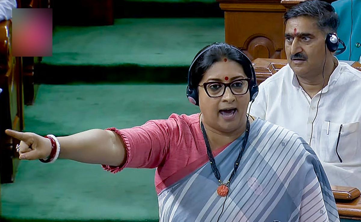 Smriti Irani vs Rahul Gandhi In Row Over "Flying Kiss" In Parliament