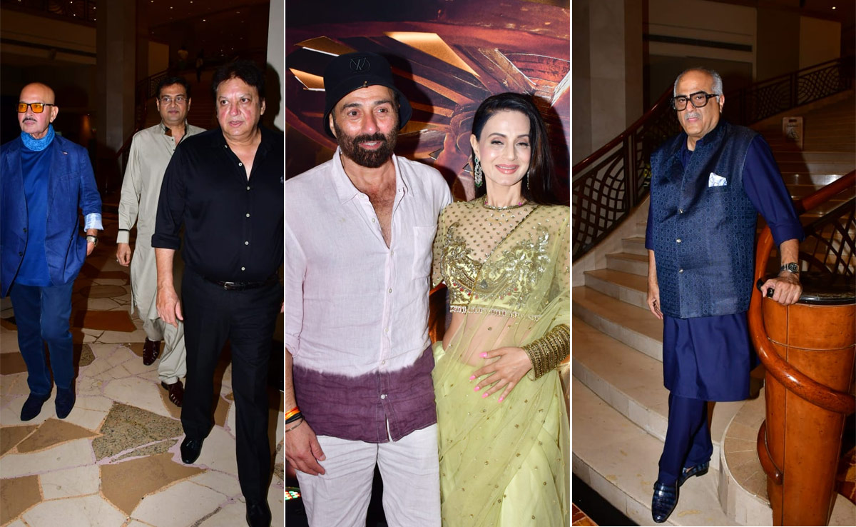 Pics: Sunny-Ameesha, Boney Kapoor, Rakesh Roshan At <i>Gadar 2 </i> Success Bash
