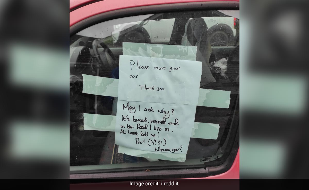 Neighbour Leaves Note On A Parked Car, Driver Gives A Blunt Response