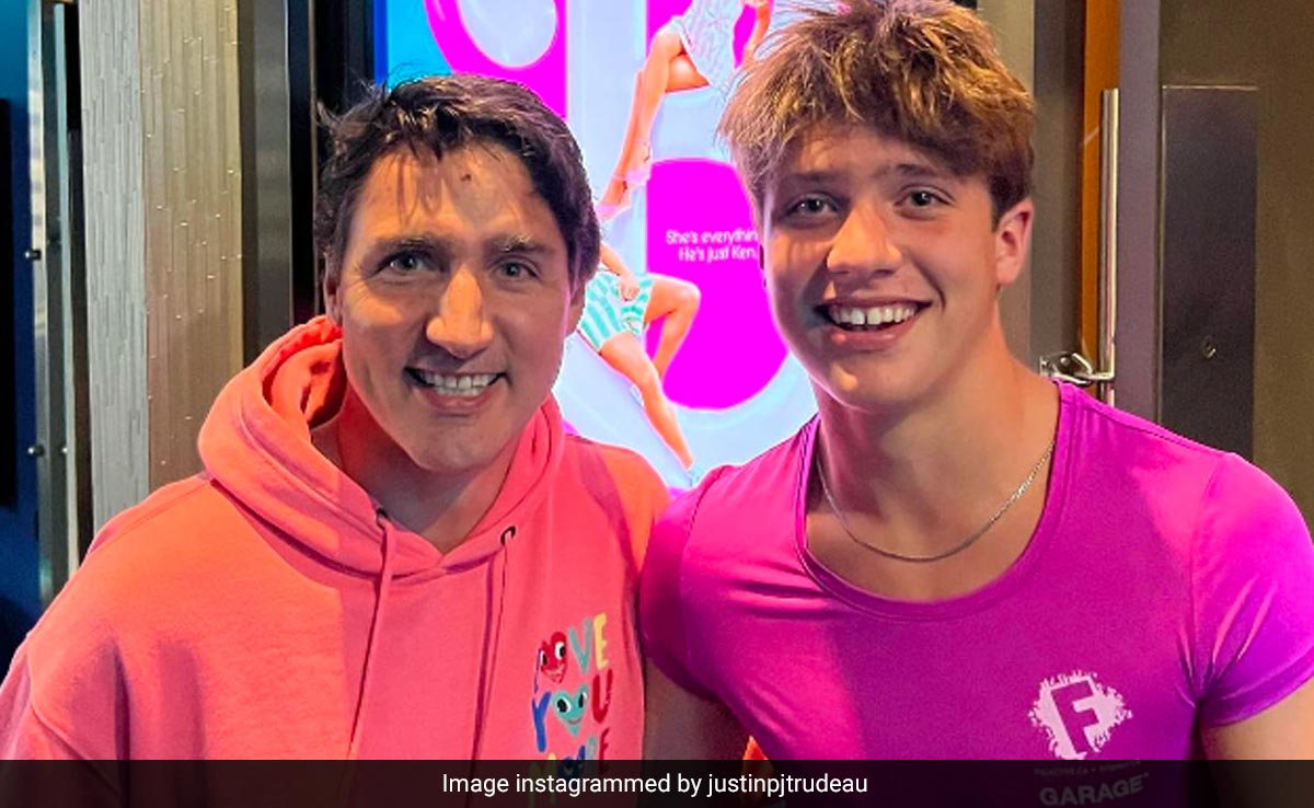 Canada PM Justin Trudeau And Son Are ''Team Barbie'', Twin In Pink