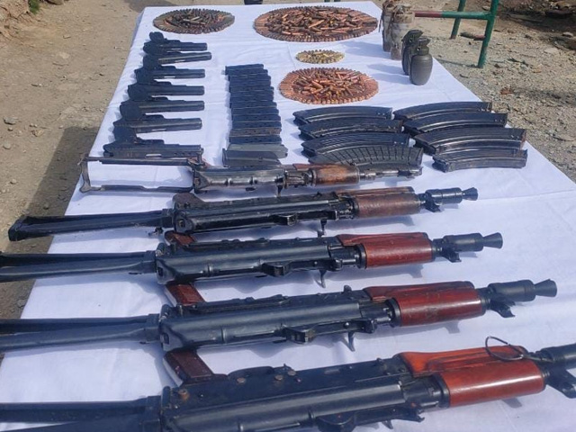 5 AK-47s And 4 Hand Grenades Seized In Huge Arms Seizure In J&K's Kupwara