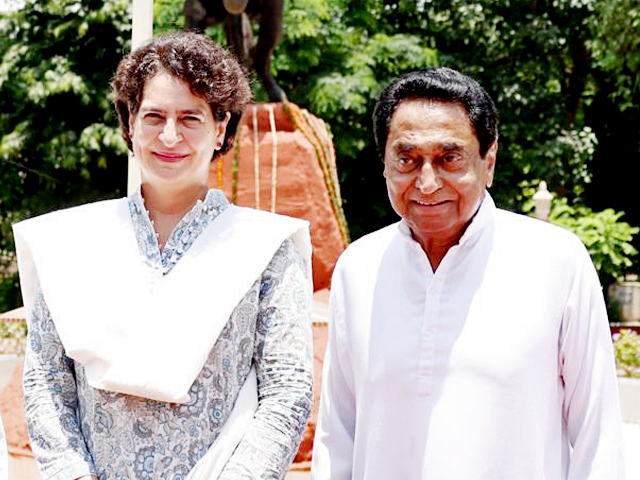 मध्य प्रदेश के इंदौर में प्रियंका गांधी और कमल नाथ के खिलाफ एफआईआर