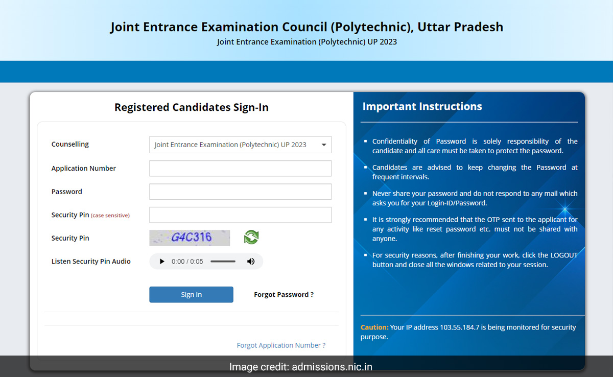 JEECUP Counselling 2023: UP Polytechnic Round 1 Seat Allotment Results Released