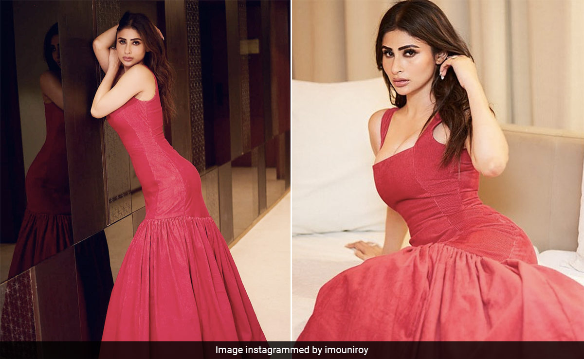 Mouni Roy's Only Red Flag Is That She Is Unaware Of The "Chaos" Her Stunning Red Gown Can Cause
