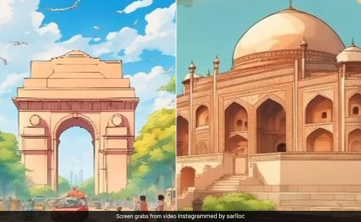 AI Pics Create Anime Version Of Delhi's Iconic Places, Internet Loves It
