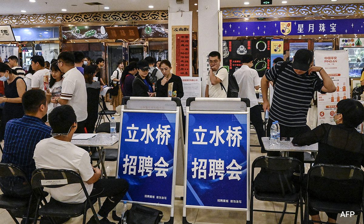 "Can't Sleep At Night": China's Tough Job Market Keeps Youngsters On Edge