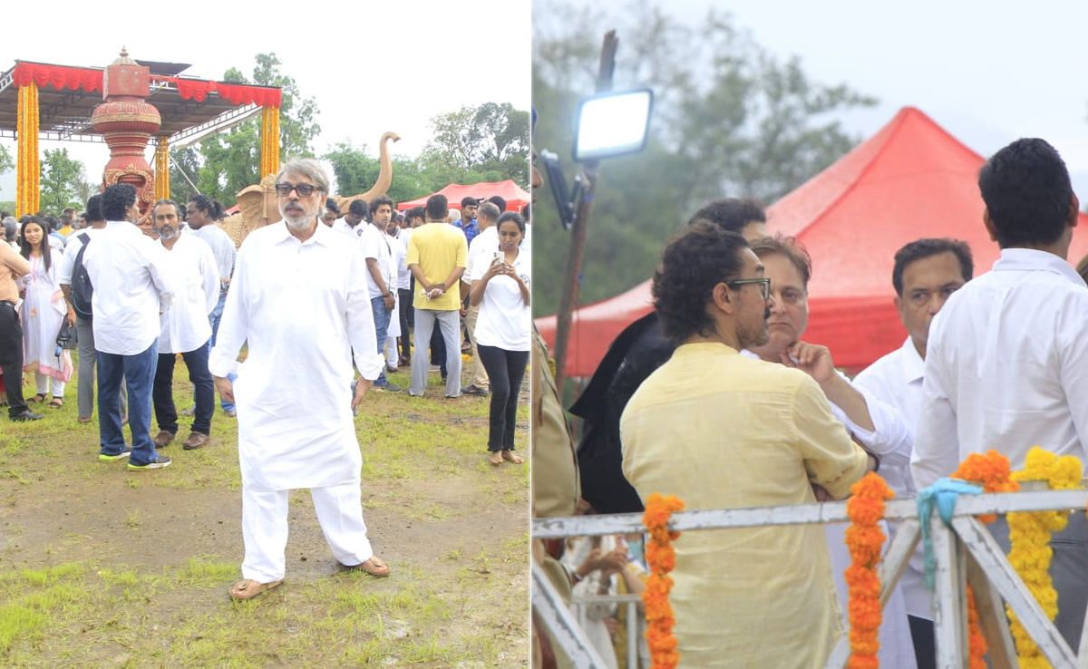 Aamir Khan, Sanjay Leela Bhansali Attend The Last Rites Of Art Director Nitin Desai