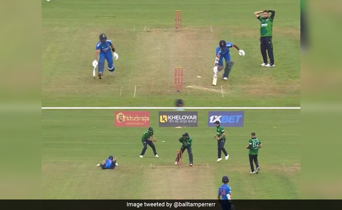 IRE vs IND: बीच मैच में ऐसा ड्रामा, एक ही छोड़ पर पहुंचे दोनों बल्लेबाज़, कोई नहीं हुआ रन आउट