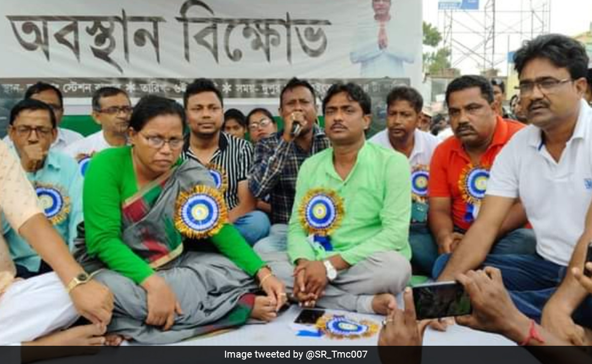 Trinamool Holds Demonstrations Protesting 'Deprivation' Of West Bengal By Centre