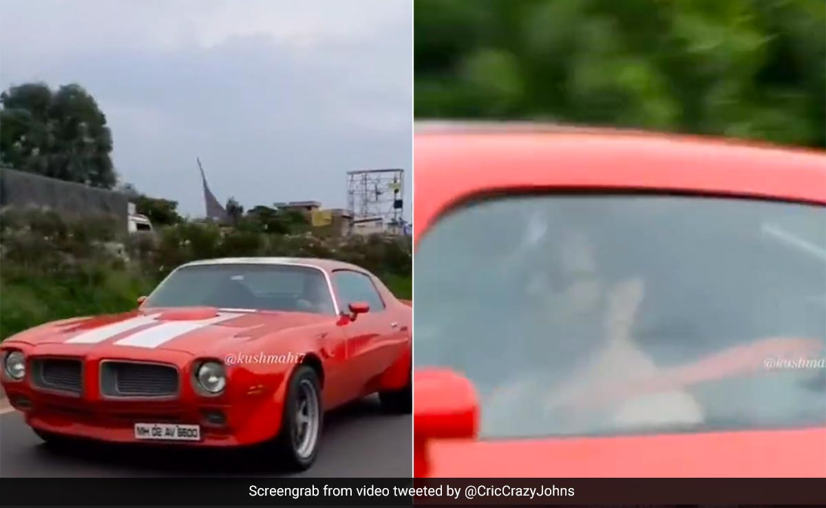 रांची की सड़कों पर धोनी का जलवा, विंटेज कार ड्राइव करते फिर आए नजर