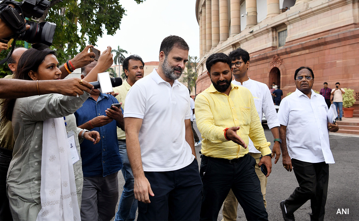 "Bharat Mata Unparliamentary Word Now": Rahul Gandhi After Speech Snipped
