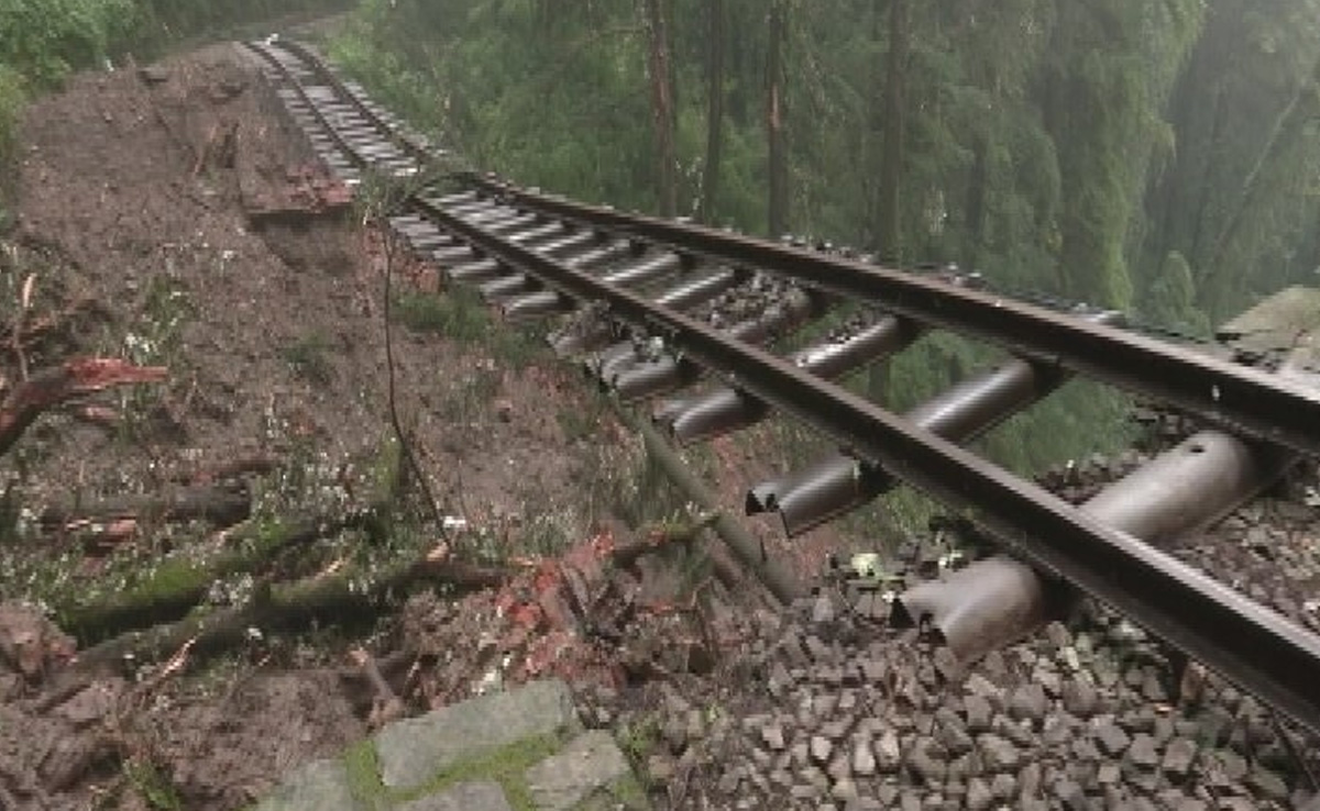 Shimla Toy Train's Hanging Tracks Capture Himachal Devastation