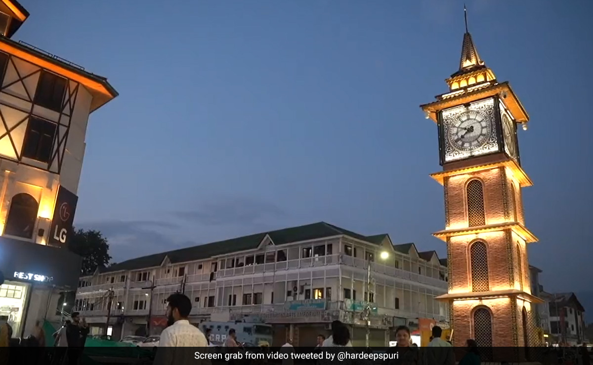 Srinagar's Iconic Clock Tower Gets A Swanky Facelift. Minister Posts Video