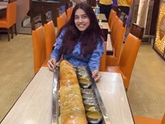 Viral Video: Finish This Six-Foot-Long Dosa All By Yourself And Win Rs. 11,000 Viral Video: Finish This Six-Foot-Long Dosa All By Yourself And Win Rs. 11,000
