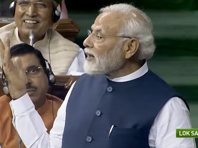 कट्टर भ्रष्ट साथी की शर्त पर मजबूर होकर सदन में आए : अविश्वास प्रस्ताव पर विपक्ष से पीएम मोदी