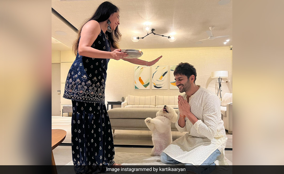 Raksha Bandhan 2023: Kartik Aaryan's Pic With Sister Kritika And Pet Katori Is Aww-Dorable