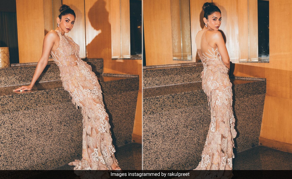 Rakul Preet Singh Looks Nothing Short Of "Glamorous And Fabulous" In A Coral-Inspired Gown