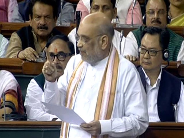 "Will Talk To Youth Of Kashmir Valley, Not Pakistan": Amit Shah
